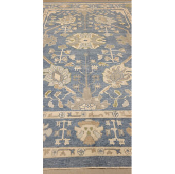 Turkish Hand-knotted Oushak Wool Rug (9'2 x 12')