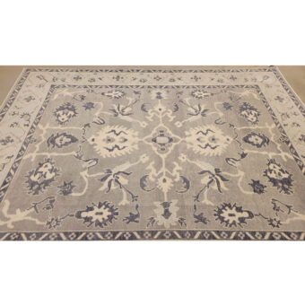Turkish Hand-knotted Oushak Wool Rug (9'7 x 11'8)