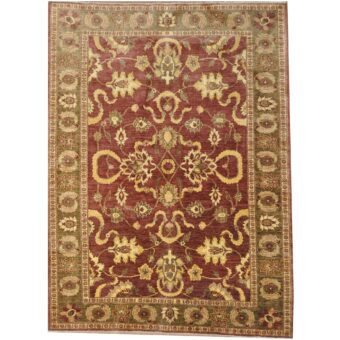 Afghan Hand-knotted Vegetable Dye Oushak Wool Rug (6' x 8'11)