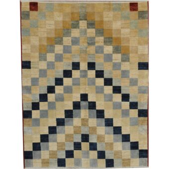 Afghan Hand-knotted Vegetable Dye Oushak Wool Rug (5' x 6'5)