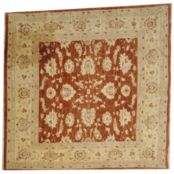 Afghan Hand-knotted Oushak Wool Rug (6'8 x 6'10)