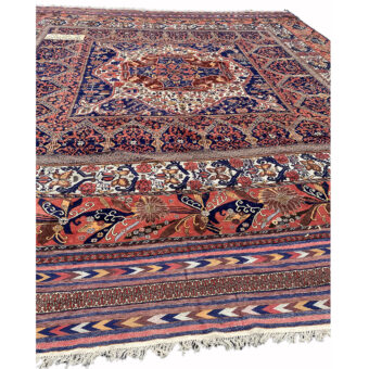 Afghan Hand-woven Soumak Wool Kilim (19' x 22'4)