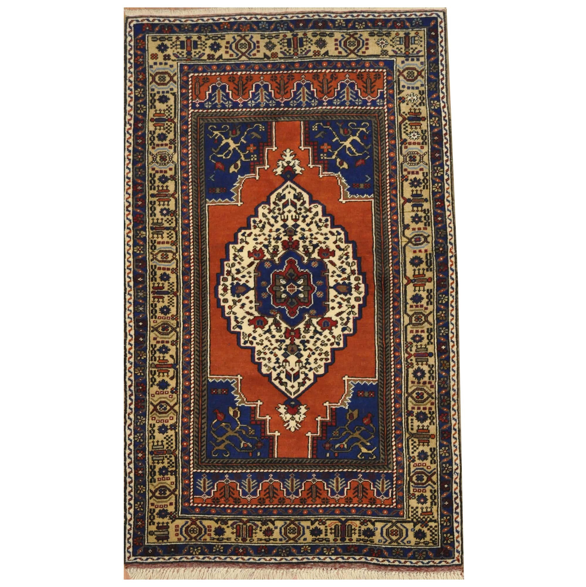 Turkish Hand-knotted anatolia Wool Rug (3'8 x 6')