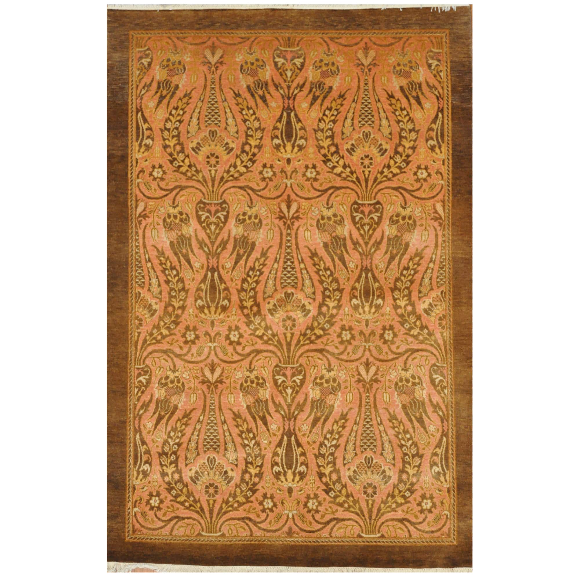 Nepali Hand-knotted Tibetan Wool Rug (5' x 7'6)