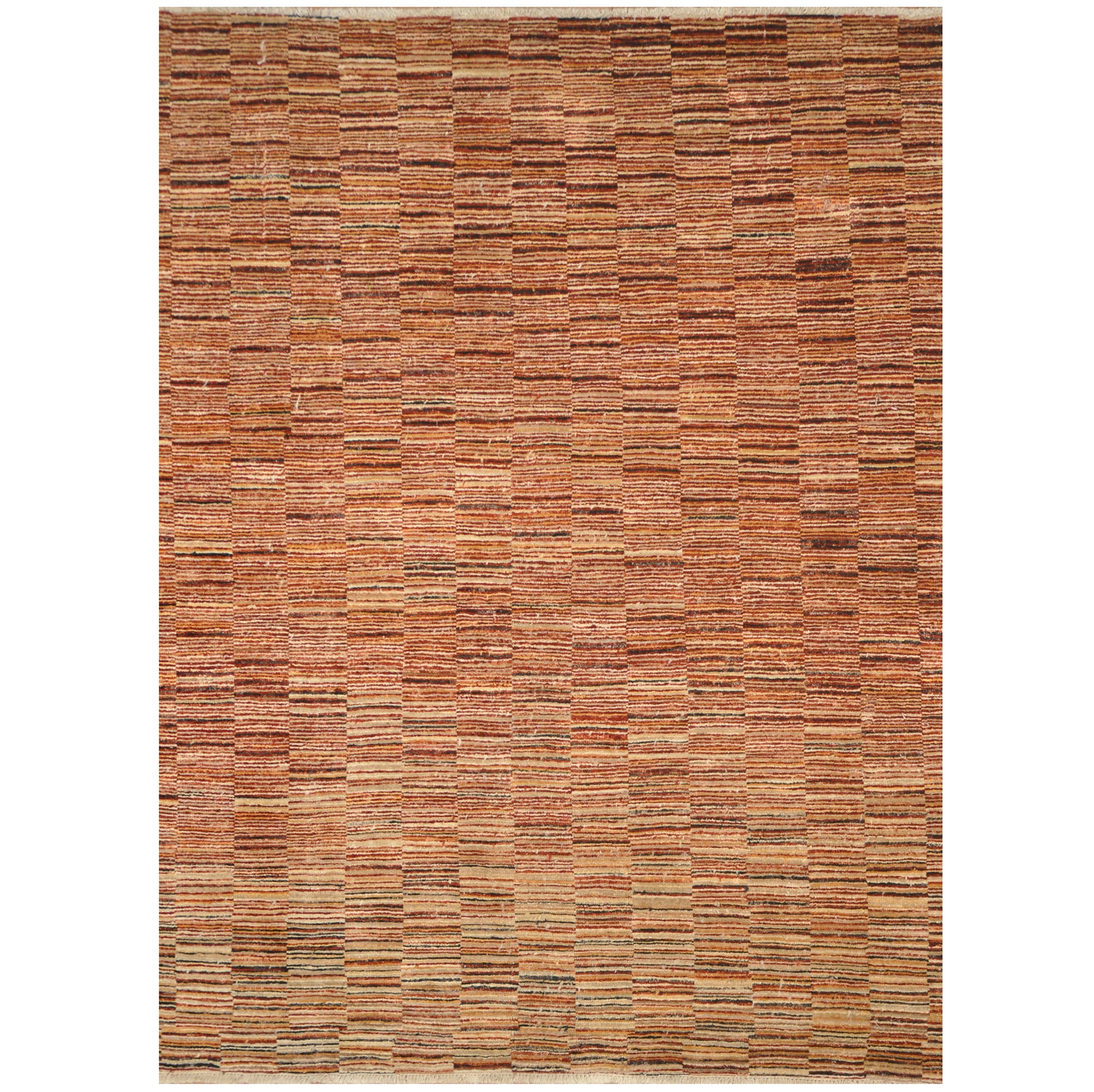 Afghan Hand-knotted Gabbeh Wool Rug (5' x 6'1)