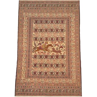 Afghan Hand-woven Soumak Wool Kilim (3'10 x 6')
