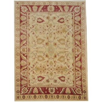 Afghan Hand-knotted Vegetable Dye Oushak Wool Rug (9' x 12'4)