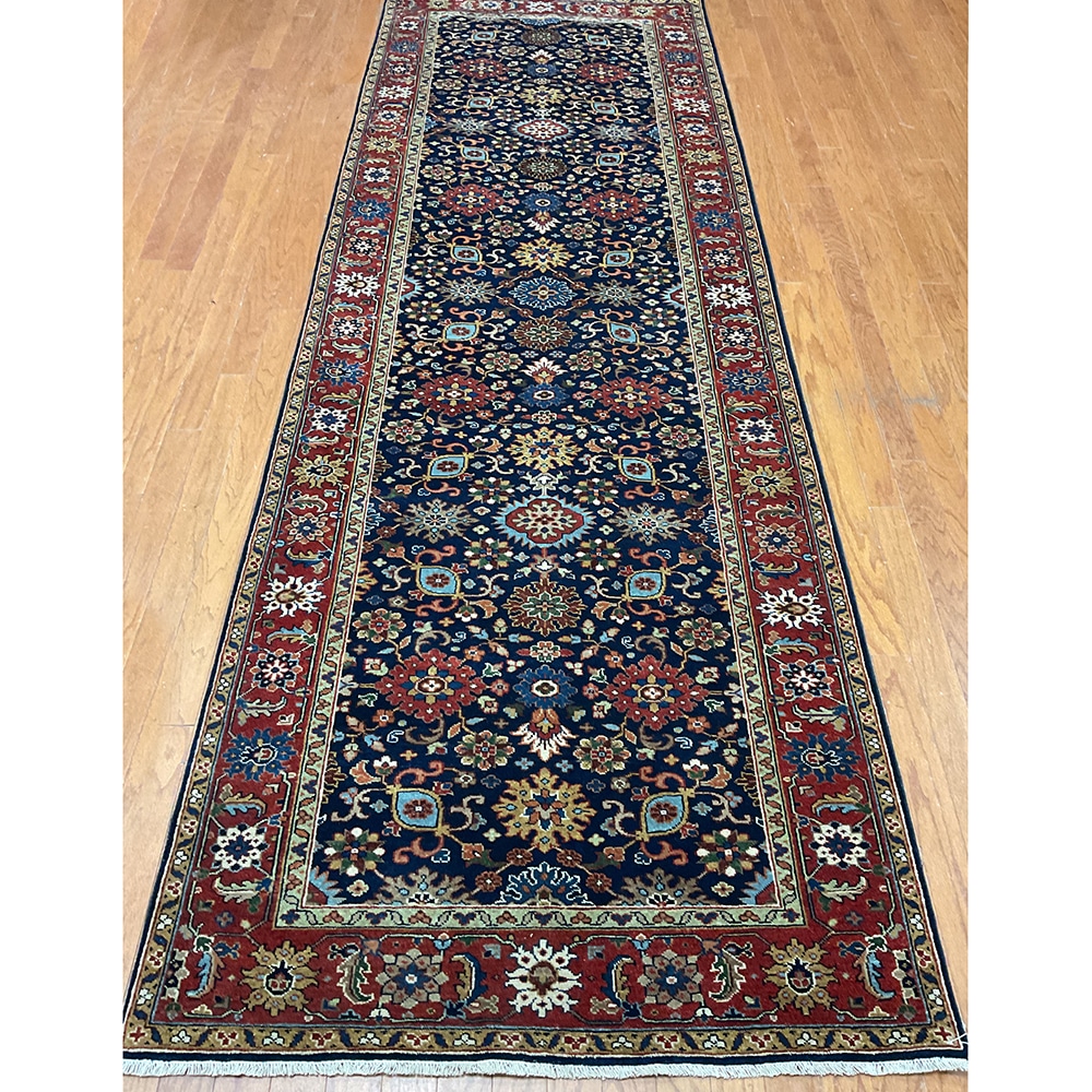 HERAT ORIENTAL Hand-knotted Indo Mahal Wool Runner (4' x 12')