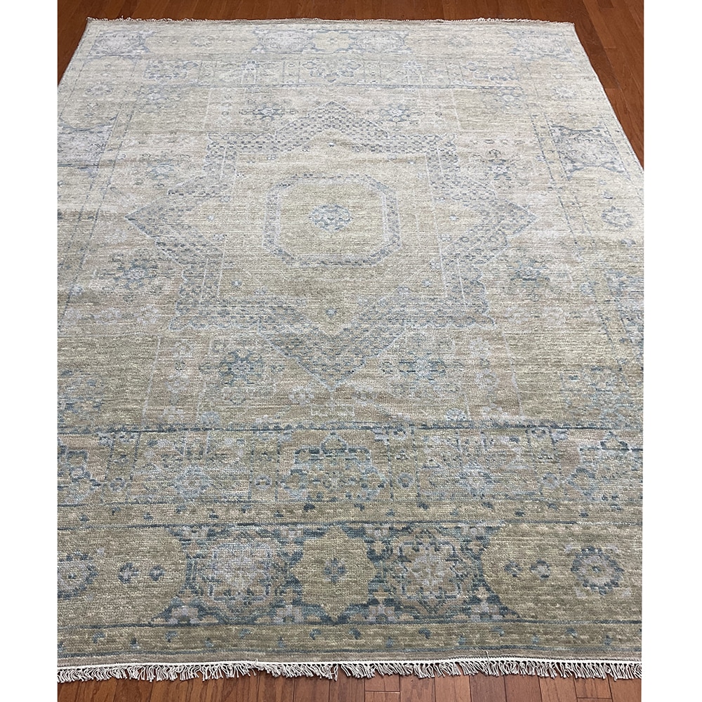 Indo Hand-knotted Mamluk Wool Rug (8' x 9'11)