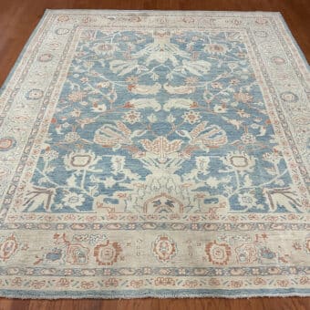 Afghan Hand-knotted Vegetable Dye Oushak Wool Rug (8'2 x 10'1)