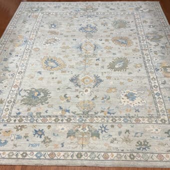 Afghan Hand-knotted Vegetable Dye Oushak Wool Rug (12'10 x 14'11)