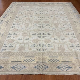 Afghan Hand-knotted Vegetable Dye Khotan Wool Rug (9'4 x 12')