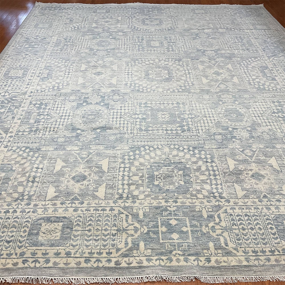 Indo Hand-knotted Mamluk Wool Rug (12'1 x 15'3)