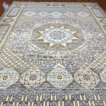 Indo Hand-knotted Mamluk Wool Rug (12'1 x 17'8)