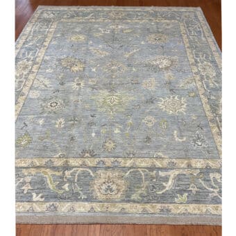 Afghan Hand-knotted Vegetable Dye Oushak Wool Rug (8'9 x 11'2)